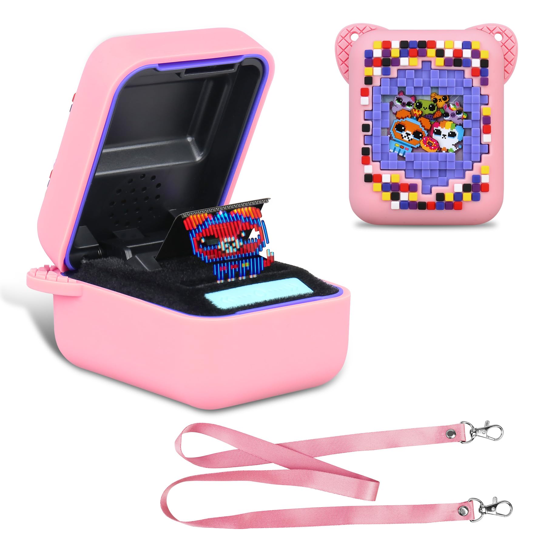 BOVKE Silicone Cover Case for Bitzee Interactive Toy Digital Pet with 15 Animals Inside, Bitzee Orginal Digital Pet Protective S