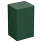 Ultimate Guard Flip 'N' Tray 80+, Deck Case For 80 Double-Sleeved Tcg Cards + Dice Tray, Green/Grey, Independent Magnetic Closure & Microfiber Lining