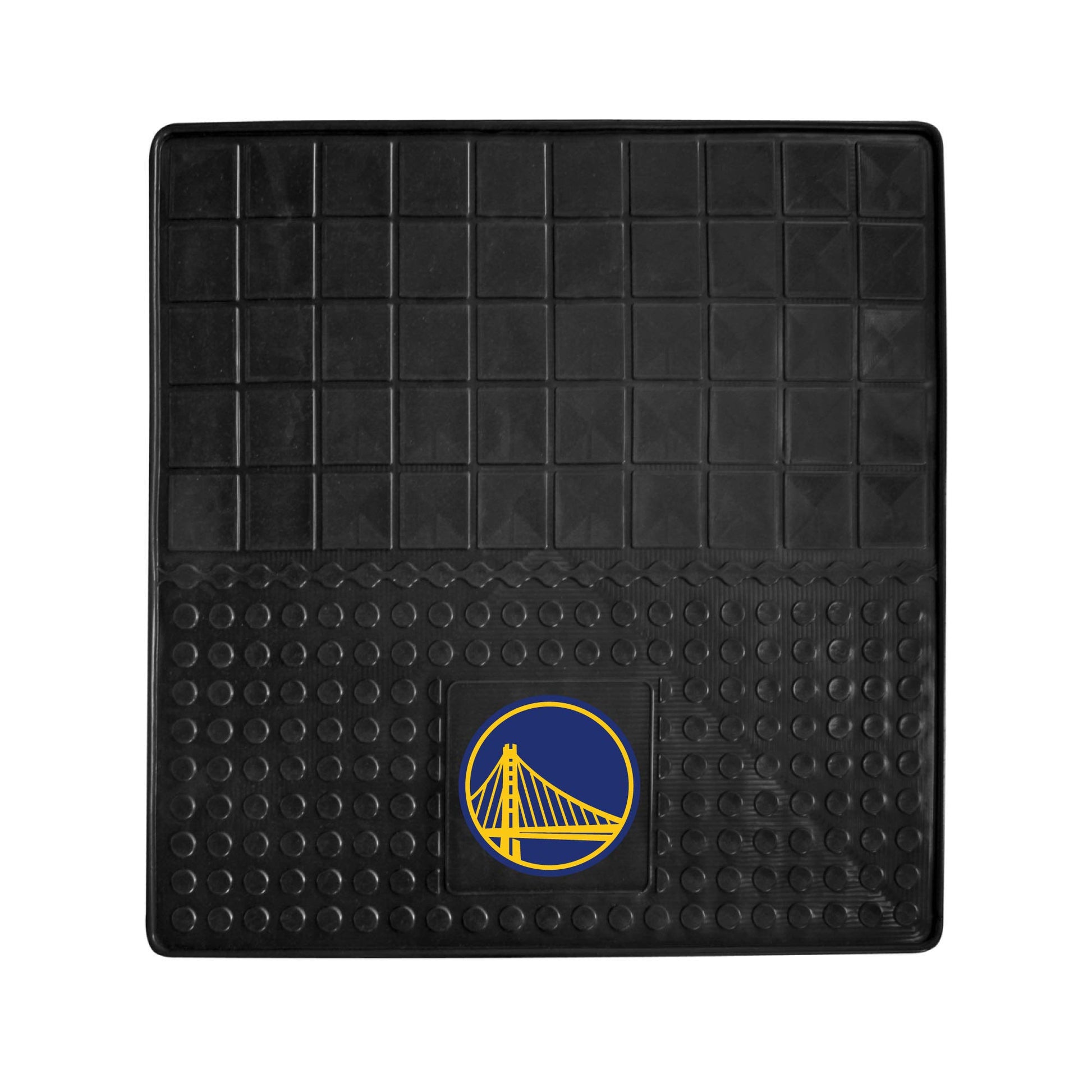 FANMATS 10909 Golden State Warriors Heavy Duty Vinyl Cargo Mat 31x31, All Weather Trunk Mat, Trunk Protection