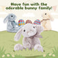 Maogolan 3Pcs Bulk Bunny Stuffed Animals, Soft And Cuddly Easter Bunny Rabbit Plush, 14' Stuffed Bunny Gift For Bunny Lover,Kids, Boys,Girls,Party Decorations