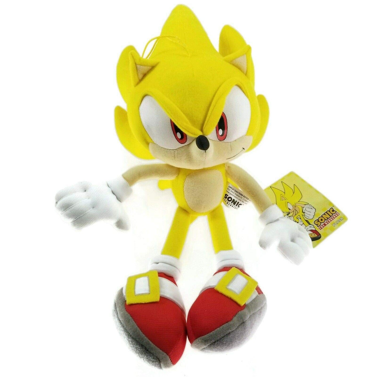 Sonic The Hedgehog Plush - Super Sonic 12" Multicolor GE-8958, Soft Plush Material