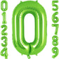 Green Number 0 Balloon 40 Inch, Big Large Foil Helium Number Balloons, Jumbo Giant Mylar Number 0 Balloons For Birthday Party De