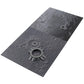 Feleph Space Moon Baseplate 10X10 Inches Classic Building Blocks Base Plate Gray Compatible With Major Brands - 2Pcs