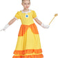 IKALI Princess Costume for Girls, Yellow Princess Dress Outfit With Accessories Crown, Wand and Gloves, Kids Toddlers Birthday F