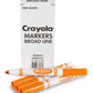 Crayola Broad Line Markers - Orange (12Ct), Markers For Kids, Bulk School Supplies For Teachers, Nontoxic, Marker Refill With Reusable Box