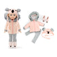 Emily Rose 14 Inch Doll 4-Pc Winter Snow Coat Jacket Outdoor Koala Outfit, Includes Adorable Knit Hat And 14' Doll Boots Accessories | Compatible With Wellie Wishers Dolls