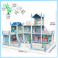 Deao Dollhouse For Girls - 3 Story 11 Rooms Diy Building Pretend Play House With Accessories Furnitures With Outdoor Space Open Sided Princess Castle Playset For Girls Kids