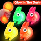 8 Pack Jumbo Easter Eggs Filled Larger Bunny Puffer Balls for Kids, Light Up Squeeze Balls Bunny Stress Relief Fidget Toys for E
