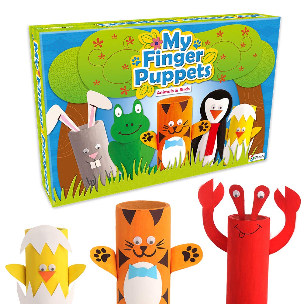 Toy Fun My Finger Puppet Rolls Art And Craft For Kids 5 Years And Above, Multicolor