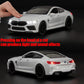 ERBADIHAGO BMW M8 1/32 Metal Toy Car with Light & Sound, White, Pull Back, 15×7×4.5CM