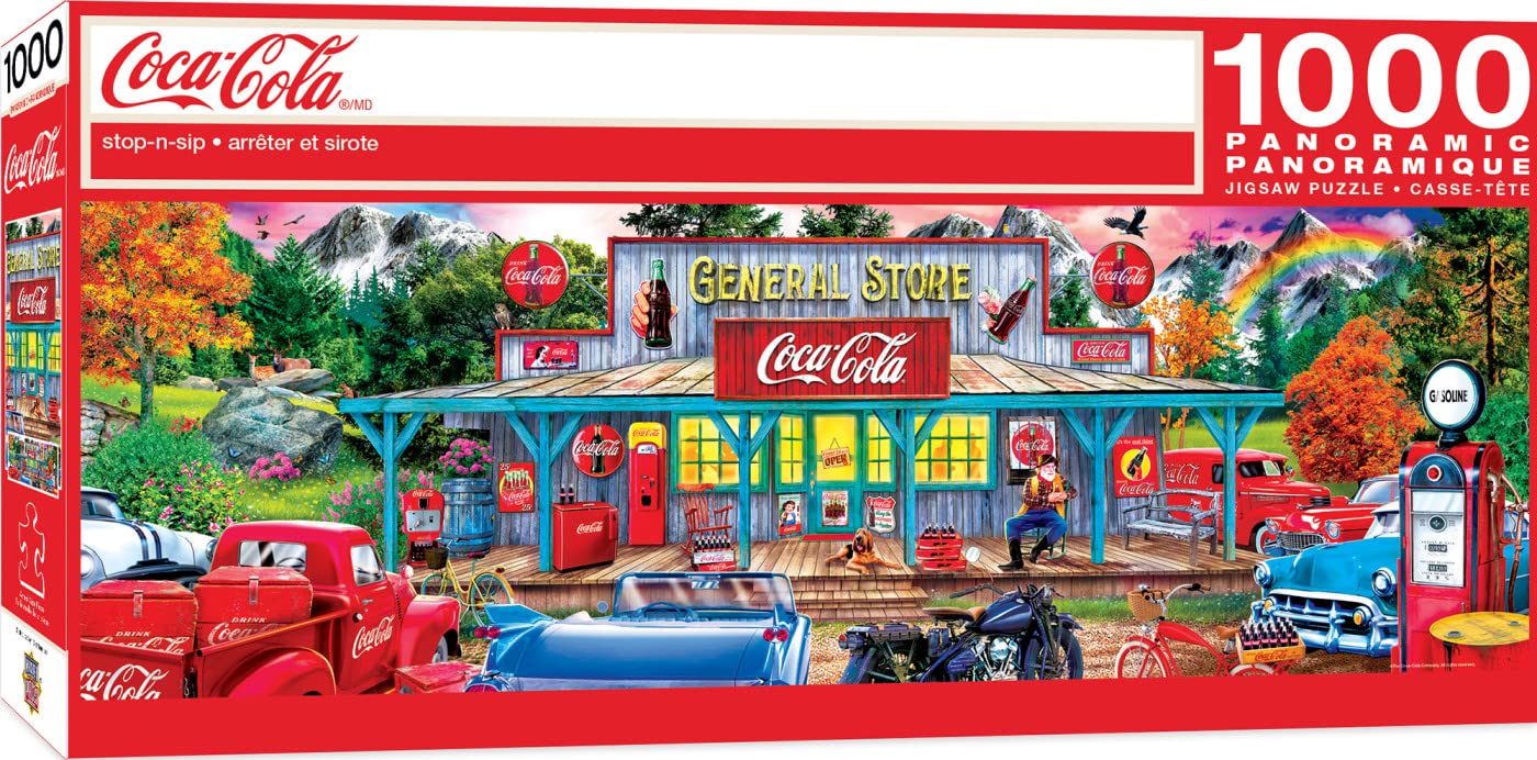 Masterpieces 1000 Piece Jigsaw Puzzle For Adults And Families - Coca-Cola Stop N Sip - 13'X39'