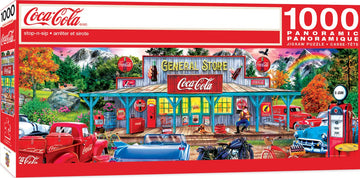 Masterpieces 1000 Piece Jigsaw Puzzle For Adults And Families - Coca-Cola Stop N Sip - 13'X39'