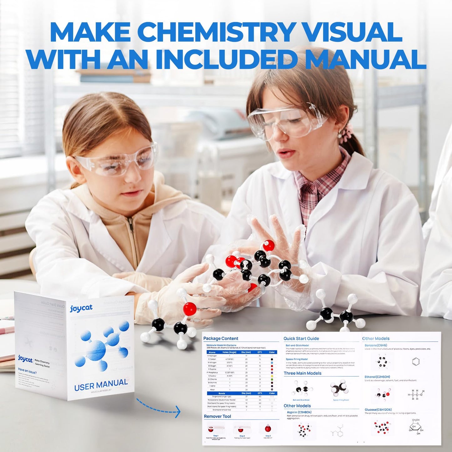 Molecular Model Kit (404 Pcs), Organic Chemistry Molecule Science Gifts For Ochem And Inorganic Students And Teachers