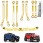 CrazyHobby Brass Steering Links and High Clearance Suspension Chassis Links Set for 1/18 Traxxas Crawler TRX4M Bronco Defender 4
