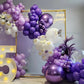 Nisocy Purple Balloon Garland Kit, 102Pcs 18In 12In 10In 5In Dark Purple Balloons With Different Sizes For Baby Shower, Birthday
