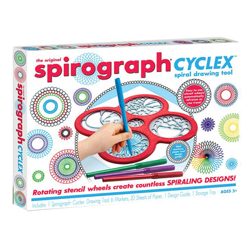 Spirograph - Cyclex Set - Art Kit - Rotating Stencil Wheel Creates Countless Designs - For Ages 8+