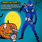 Satkull Blue Ninja Costume For Kids Ninja Deluxe Costumes Set With Ninjas Accessories For Boy Dress Up(Kids-S-4T/5T Blue)
