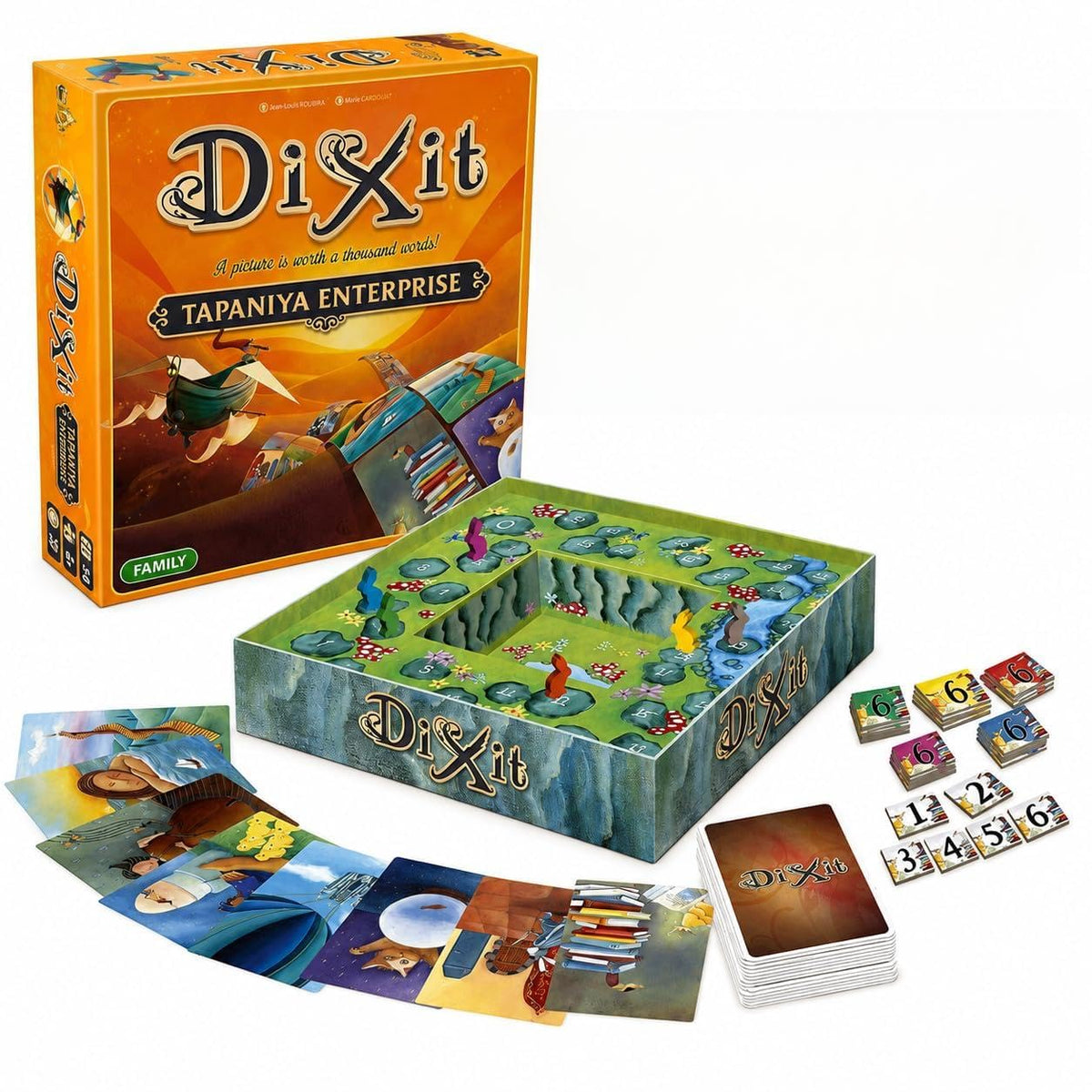 Dixit Family Board Game for Kids & Adults | Creative Storytelling Card Game | 36 Players | Fun Family Party Game | Educational 