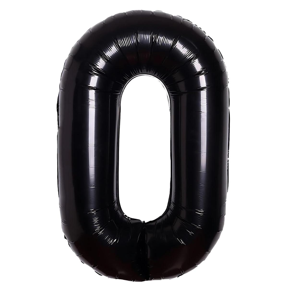 Flyloons 0 number Black Foil Balloon 16 inch Size Birthday Decoration Items Pack of 1 | 1st Year Balloons | Zero