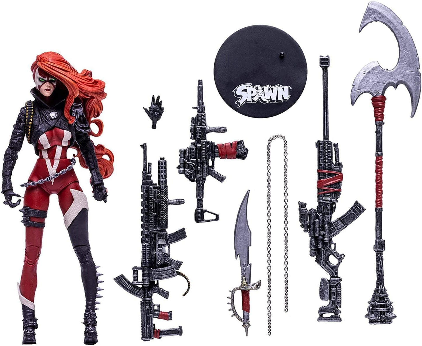 Mcfarlane Toys Spawn She Spawn 7' Action Figure Deluxe Box Set With Eight Accessories