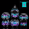 HDdais DND Dice Set, 7PCS Polyhedral Dice Set Filled Foil for Dungeons and Dragons, D&D Dice for Role Playing Game and Tabletop