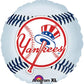 Anagram International Hx New York Yankees Party Balloon, Standard, Multicolor