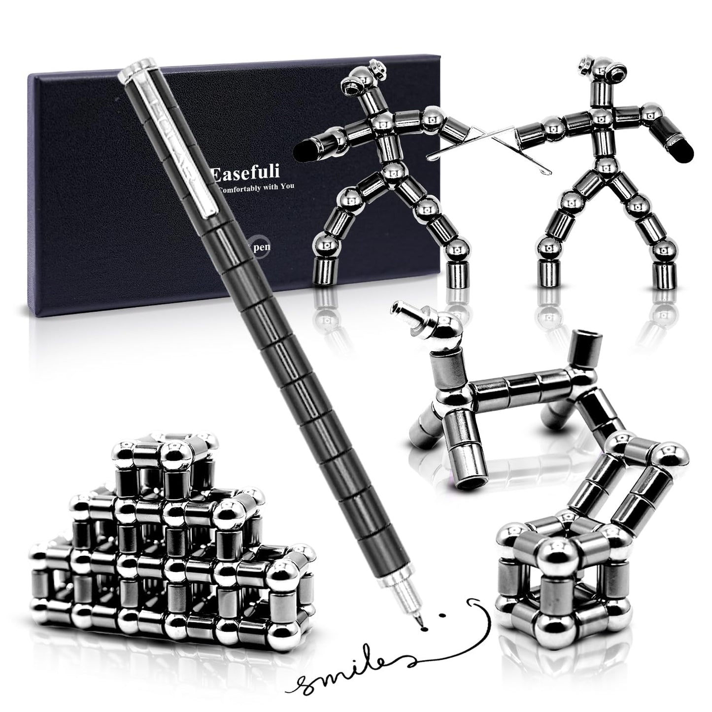 Easefuli Fidget Pen Upgrade Magnetic Pen, Gifts For Men Him Stocking Stuffers For Teens Adults Men Teen Boys Girls Gift Ideas Fi