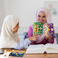 COcnny 48pcs Eid Mubarak Craft Kit, Mosque Scene Stickers for Kids, Make Your Own Ramadan Kareem Scene Decal, Religious Label DI