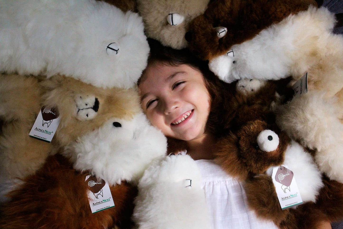 AlpacaNext Soft and Cuddly Baby Alpaca Teddy Bear - 18 inch. enhanced Alpaca Stuffed Animal Handmade on Genuine Alpaka Fur. Cute Bear (18 inches  Beige)