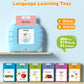 Bilingual Spanish And English Talking Flash Cards For 1-3, Pocket Speech Therapy Toys With 512 Words, Montessori Language Learni
