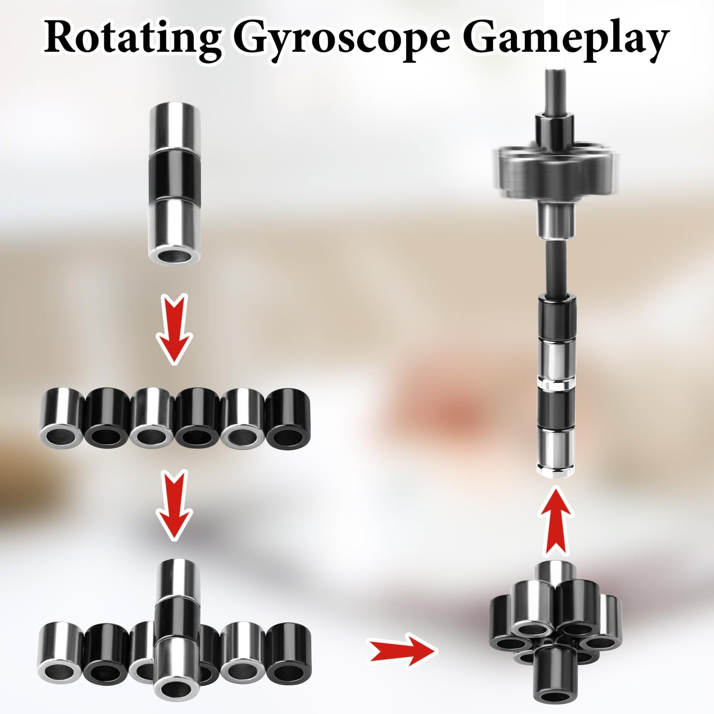 Sukipin Fidget Pen, Magnetic Fidget Pen Gold, Golden Magnetic Pen For Teens, Magnetic Pen Fidget Pen Decompression, Fidget Pens