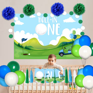 Golf 1St Birthday High Chair Banner Golf Party Supplies Golf Theme Birthday Party Decorations For Baby 1St Birthday Sport 1St Bi