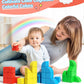 Asago Magnetic Blocks For Toddlers, Kids Building Toys, Creative Stacking Colorful Sensory Block With Magnet, Educational Constr