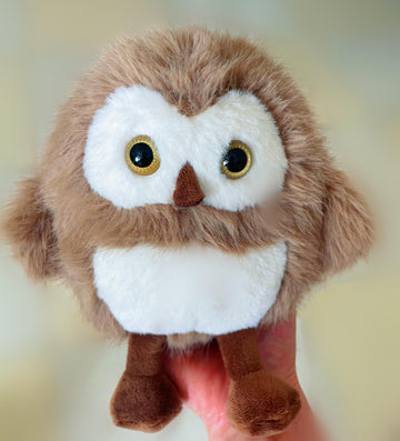 Ryttir 10 Inch Chubby Mini Owl Stuffed Animal, Adventure Stuffed Owl Toy, Brave Boy'S And Girl'S Room Owl Plush Decor, Funny Owl Plushies For Kids And Women