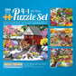 Bits And Pieces - 4-In-1 Multi-Pack 500 Piece Jigsaw Puzzles For Adults - 500 Pc Puzzle Set Bundle By Nancy Wernersbach - 16 X 2