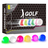 Glow In The Dark Golf Balls, Night Glowing Long Distance Led Golf Balls Colored, Golf Sports Games For Men Women And Children (6