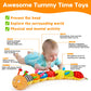 Baby Sensory Caterpillar Toys 0-3 Month Music Animal Stuffed Plush Toy For Infant 0-3-6-12 Month Tummy Time With Crinkle Rattle