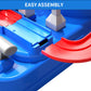 TEMI Kids Race Track Toys with 3 Mini Cars - Puzzle Rail Car Adventure Playset for 3-7 Year Old Boys and Girls