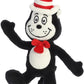 Aurora Whimsical Dr. Seuss Cat In The Hat Armature Stuffed Animal - Magical Storytelling - Officially Licensed - Black 8 Inches