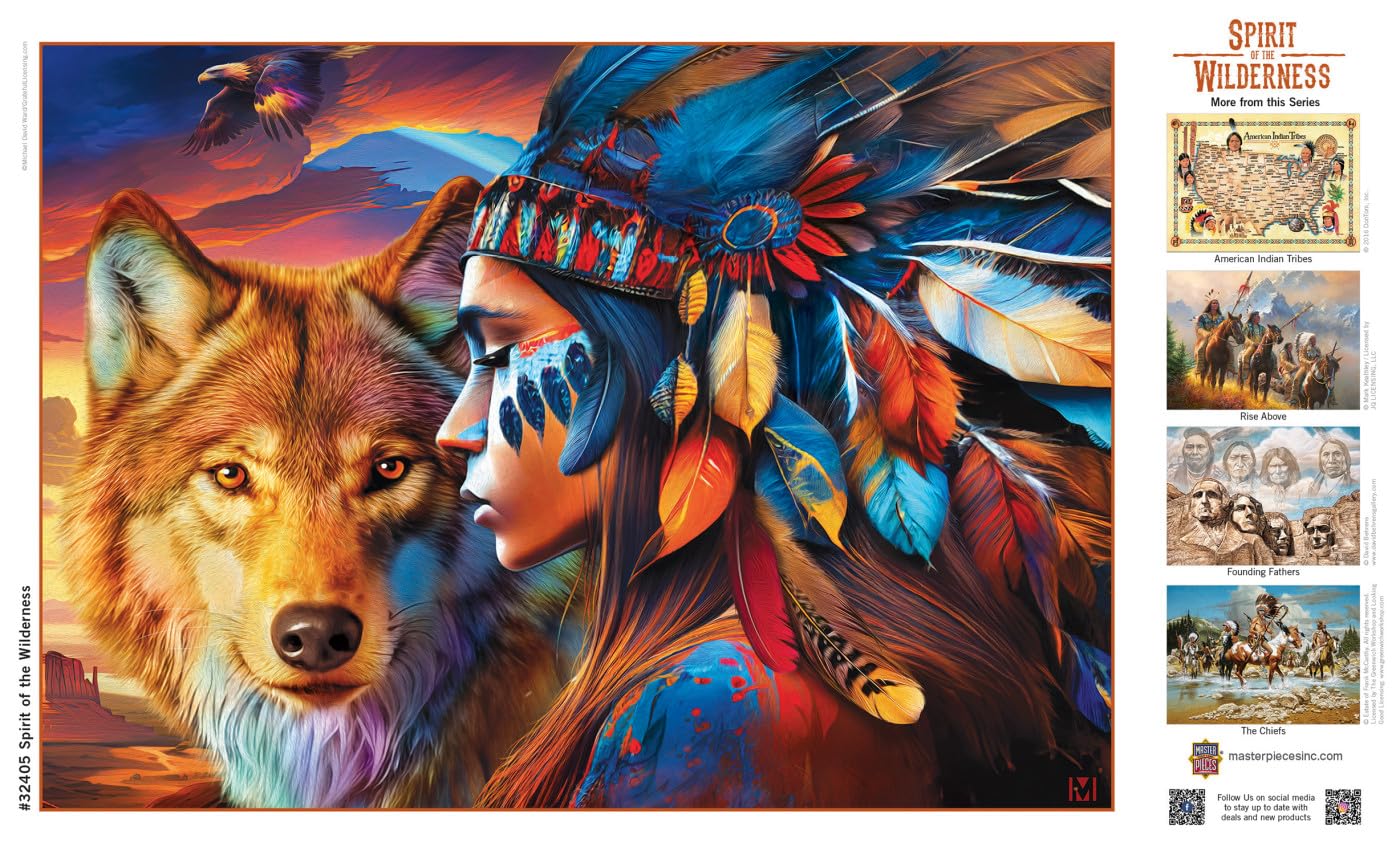 MasterPieces 500 Piece Jigsaw Puzzle for Adults and Family - Spirit of The Wilderness - 18 x 24