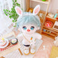 Niannyyhouse 7.8In/20Cm Plush Doll Clothes Rabbit Headdress Pants Backpack Carrot Sweater Stuffed Figures Toys Accessories