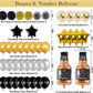Naninuneno 51Tst Gold Birthday Decorations, Gold Black Silver Happy Birthday Balloons Supplies For Boy Men Girl Women, 51 Birthd