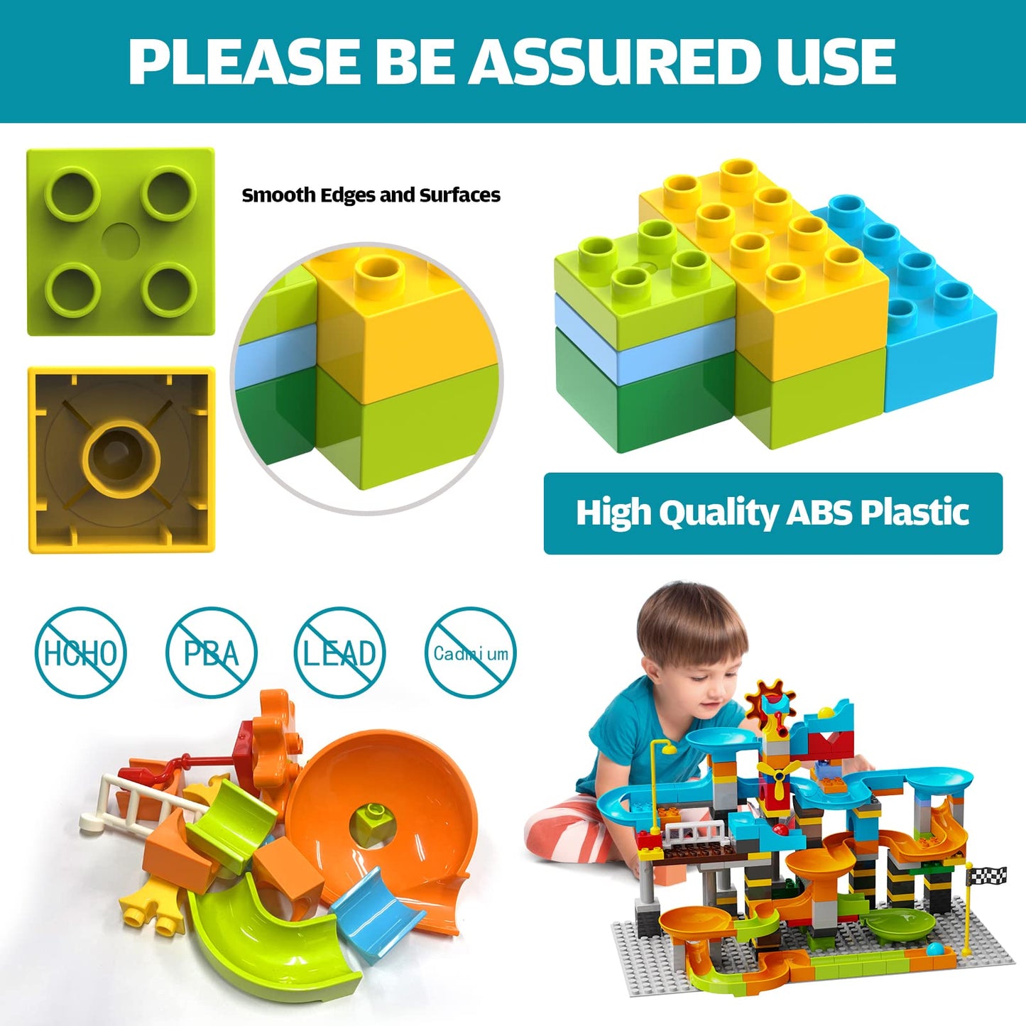 Jixin 3In1 Marble Runs For Kids 4-8/Building Blocks Compatible With Lego Duplos For Age 2-5/Marble Run For Kids Ages 3-5 Stem To