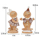 Gingerbread Decor Christmas Table Decorations - 2Pc Resin Xmas Gingerbread Boy and Girl Christmas Decorations Indoor Room Decor