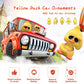 Wonuu Cute Yellow Duck Toy Car Ornaments Cool Duck Car Dashboard Decorations Shaking Head Doll