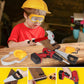 Kids Tool Set with Electric Toy Drill Chainsaw Jigsaw Toy Tools, Realistic Kids Power Construction Pretend Play Tools Set Toy ST
