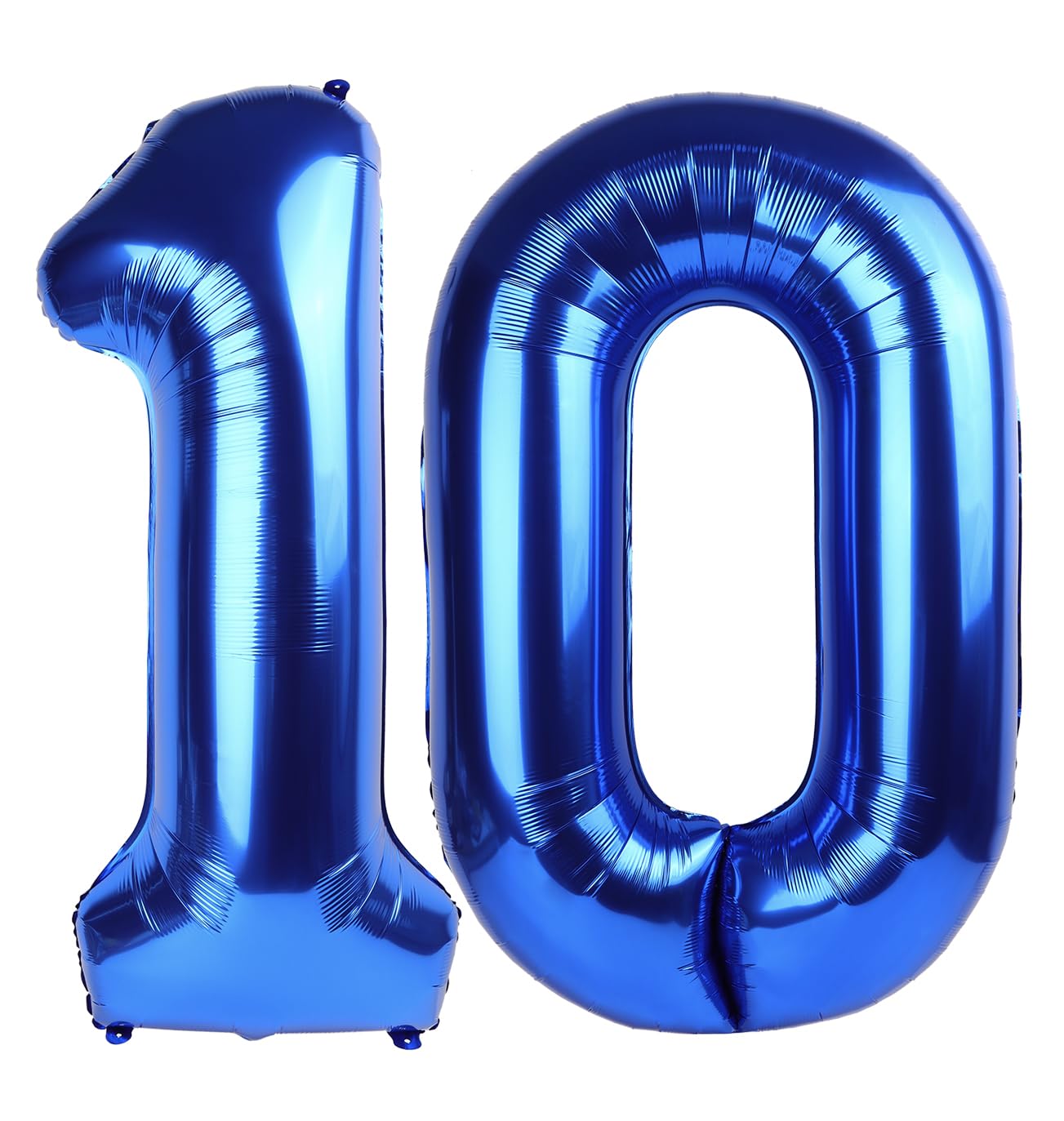 Navy Blue Number 10 Balloon 40 Inch, 10 Number Balloons, 10Th Navy Blue Birthday Decorations, 10 Year Old Girls Boys Blue Party
