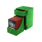 Watchtower 100+ Xl Convertible Deck Box | Double-Sleeved Card Storage | Card Game Protector | Nexofyber Surface | Holds Up To 100 Cards | Green Color | Made By Gamegenic (Ggs20106Ml)