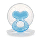 Nuby Silicone Teethe-eez Teether, Blue, 1 Count, Model 92564, Includes Hygienic Case