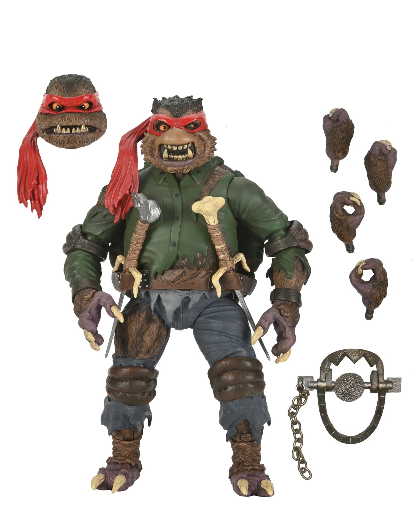Neca Universal Monsters/Teenage Mutant Ninja Turtles Raphael As The Wolfman 7' Scale Action Figure